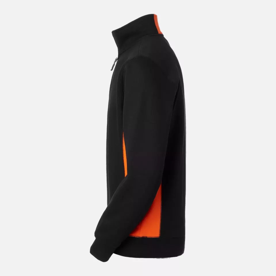 South West 1000230916, Webber Sweat Jacket, Black/Orange, image 4, gallery thumbnail
