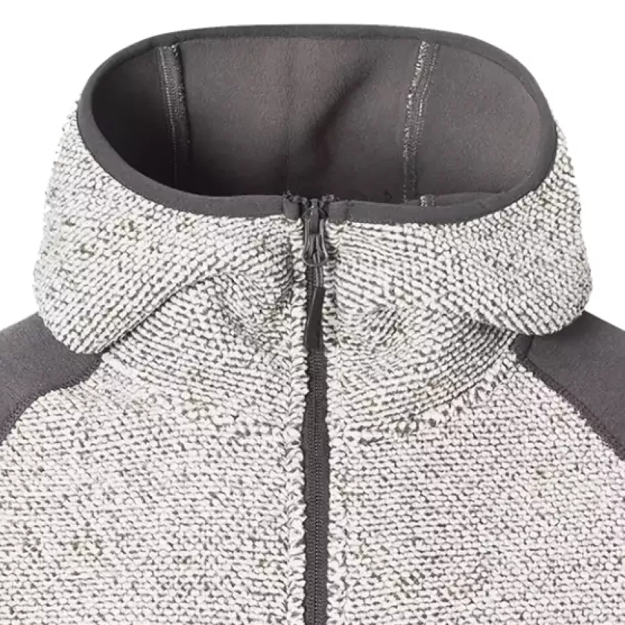 **Fixed Hood** keeps your head warm and protected without slowing you down.