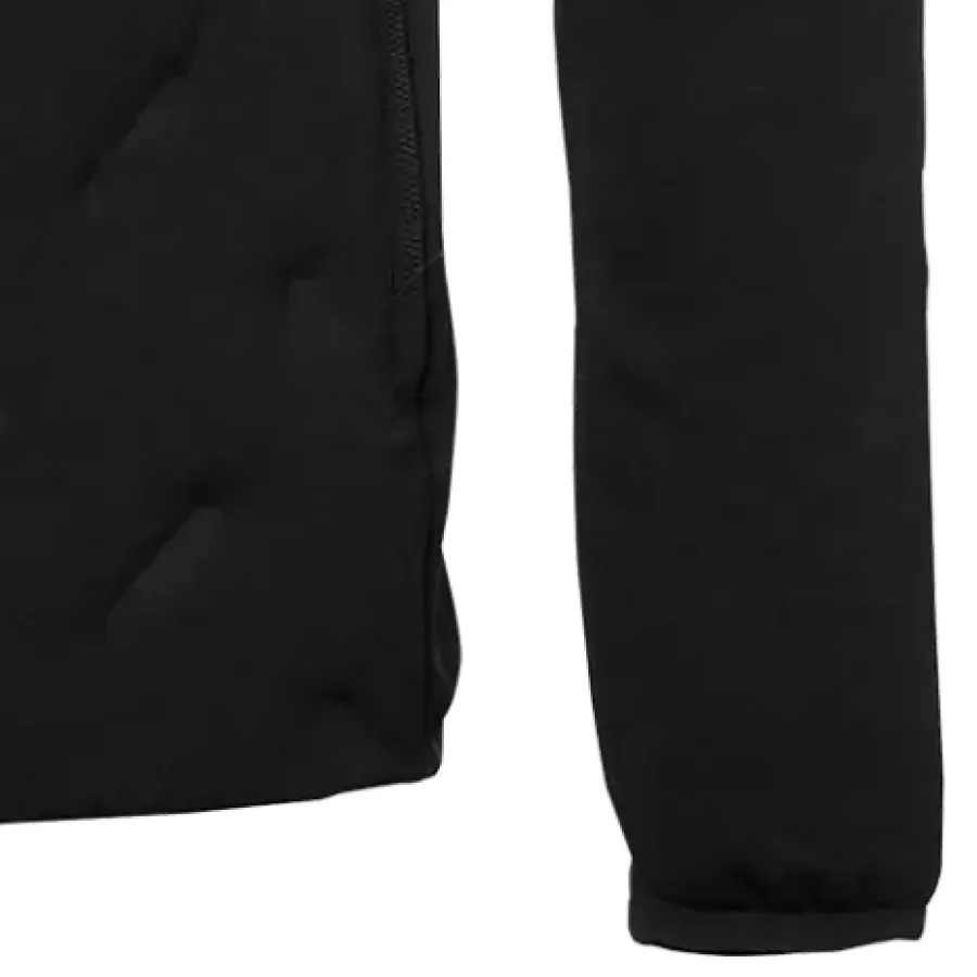 **Elastische Bündchen** sorgen für einen eng anliegenden, bequemen Sitz, der hilft, die Wärme zu halten, ohne die Bewegungsfreiheit einzuschränken.