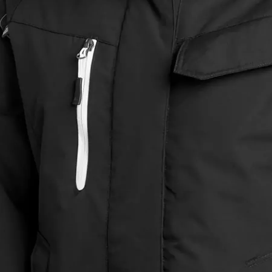 **Chest Pocket** keeps your essentials close at hand without compromising the jacket’s sleek design.