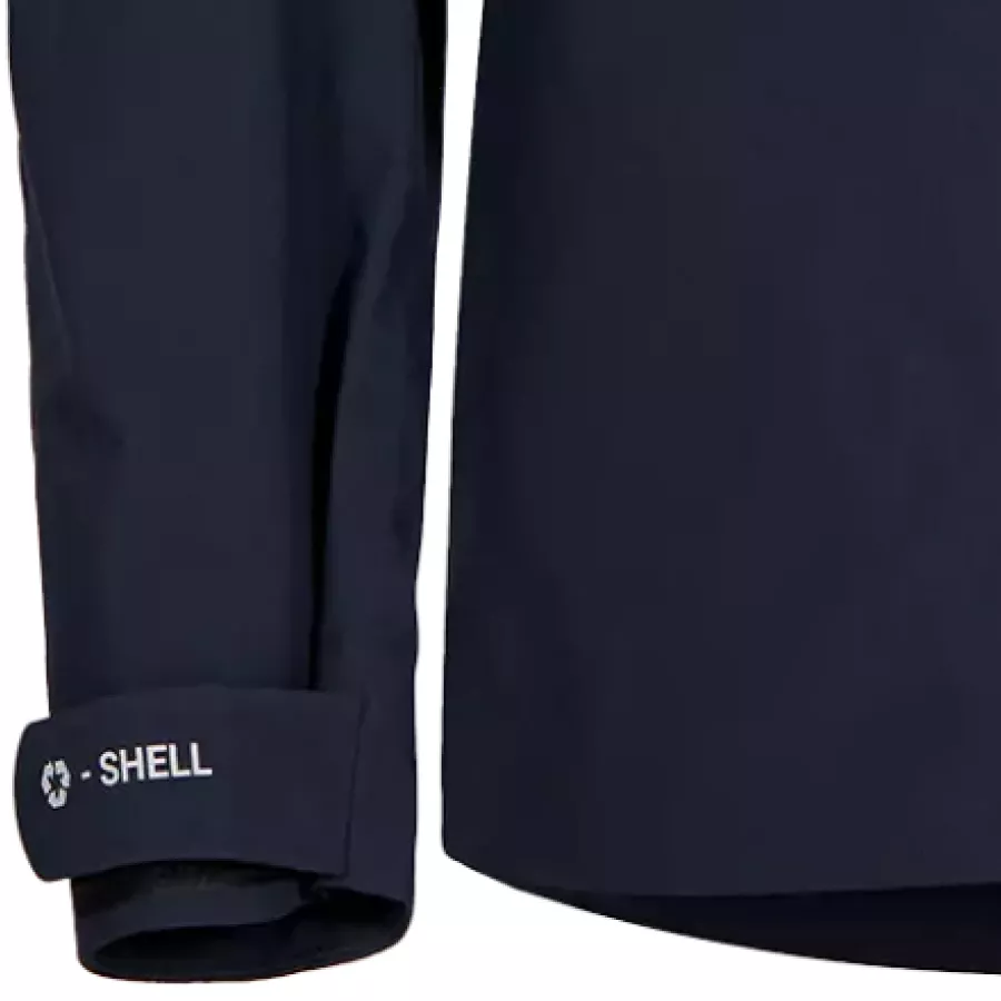 **Klettverschluss-Bündchen** ermöglichen eine individuelle Anpassung, um Wärme einzuschließen und Ablenkungen fernzuhalten, während Sie sich bewegen.