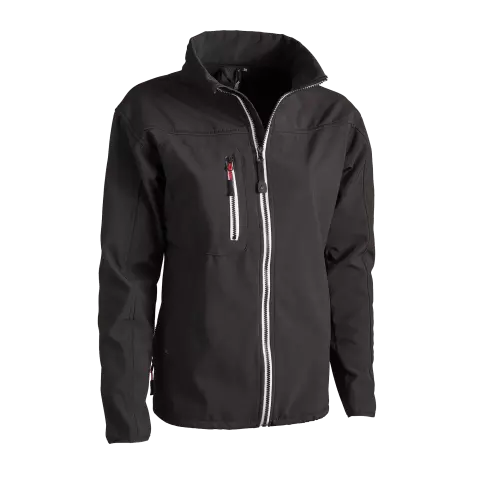 1000809001, Matterhorn Delgado Softshell-Jacke, Schwarz