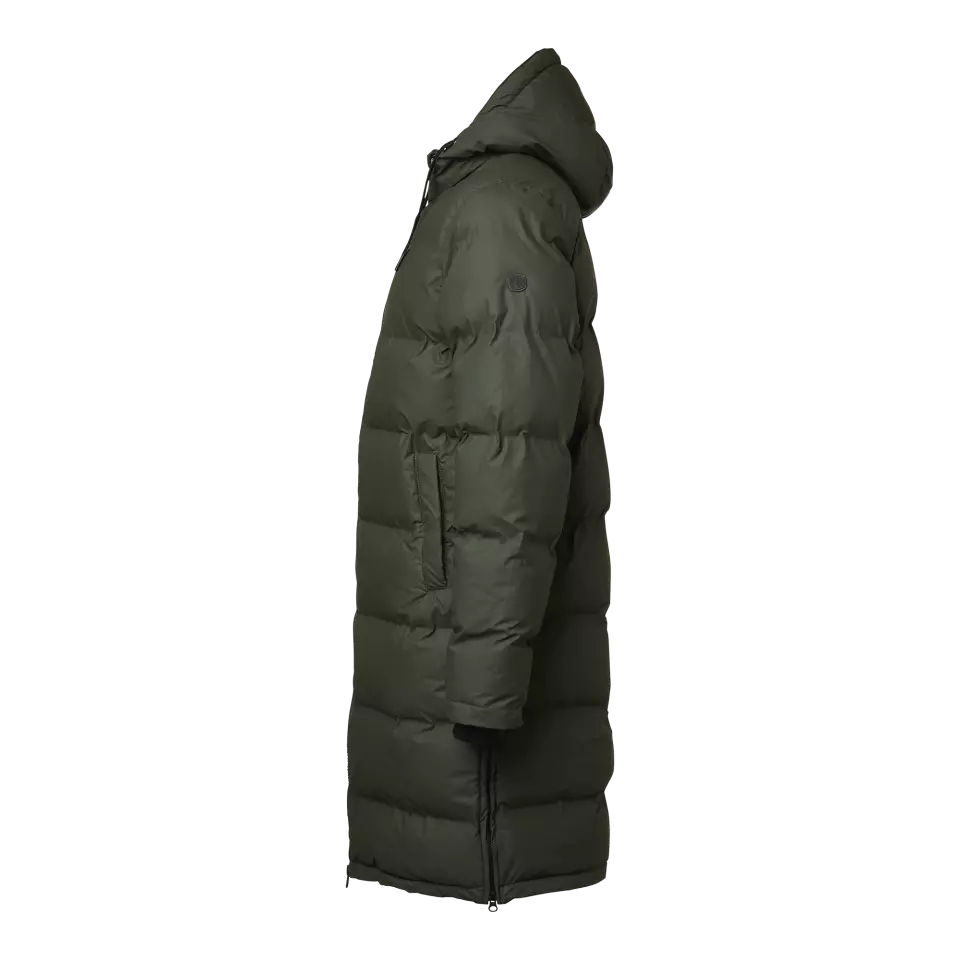 Matterhorn 1001866303, Shanna Lång vadderad kappa med huva, mörk oliv, image 4, gallery thumbnail