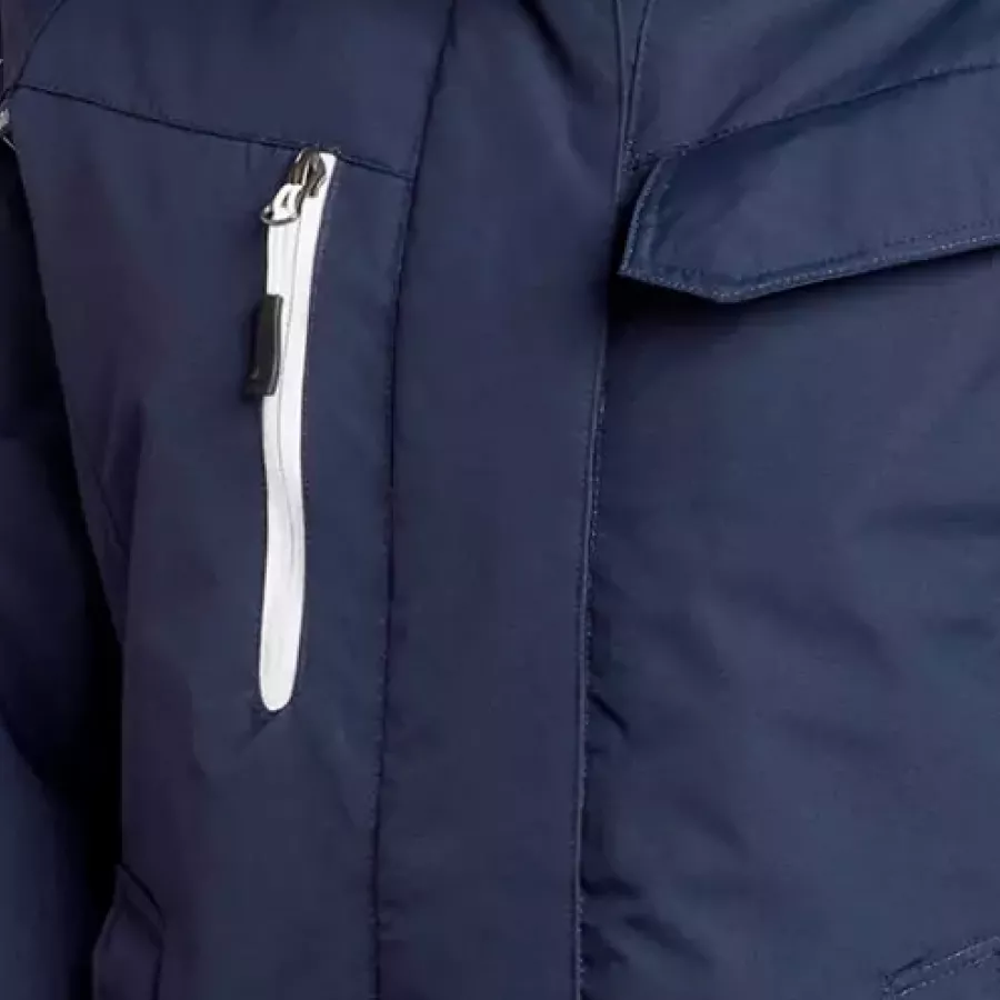 **Chest Pocket** keeps your essentials close at hand without compromising the jacket’s sleek design.