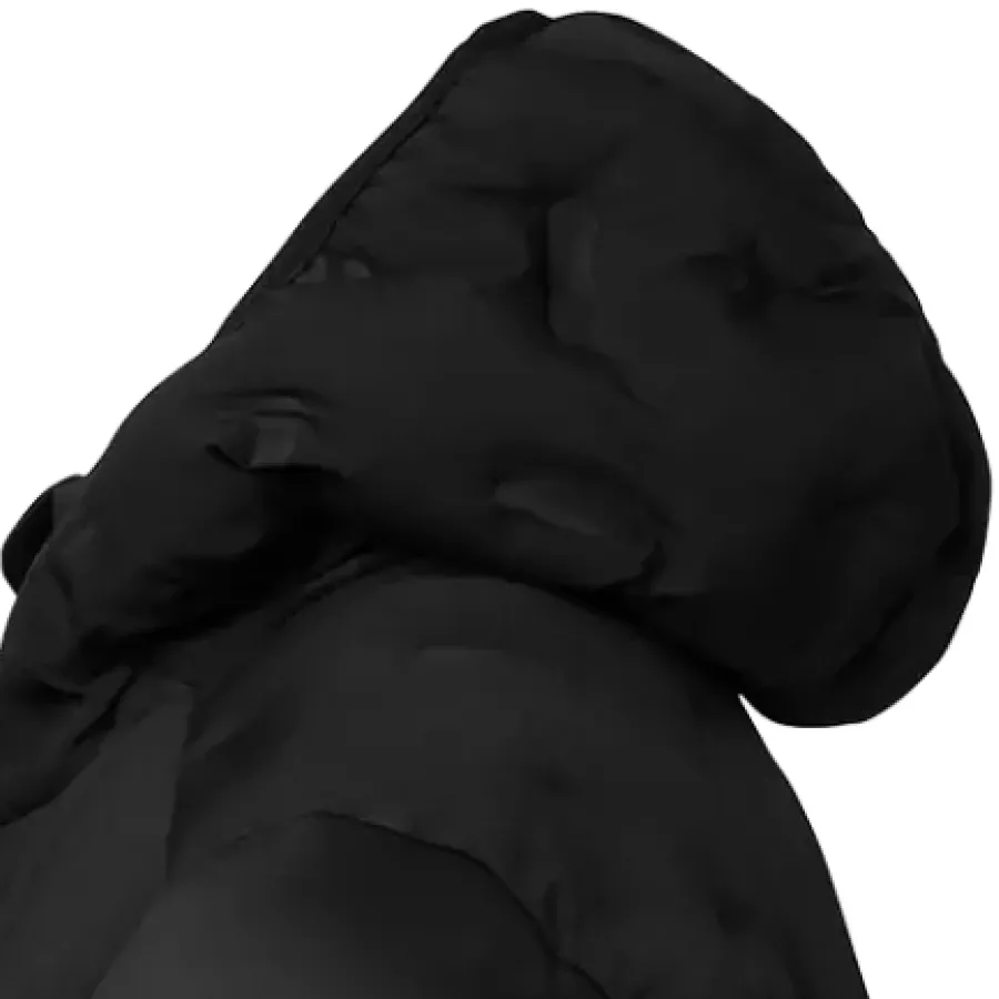 **Feste Kapuze** bietet zuverlässigen, stets verfügbaren Schutz für zusätzlichen Komfort bei wechselnden Bedingungen.