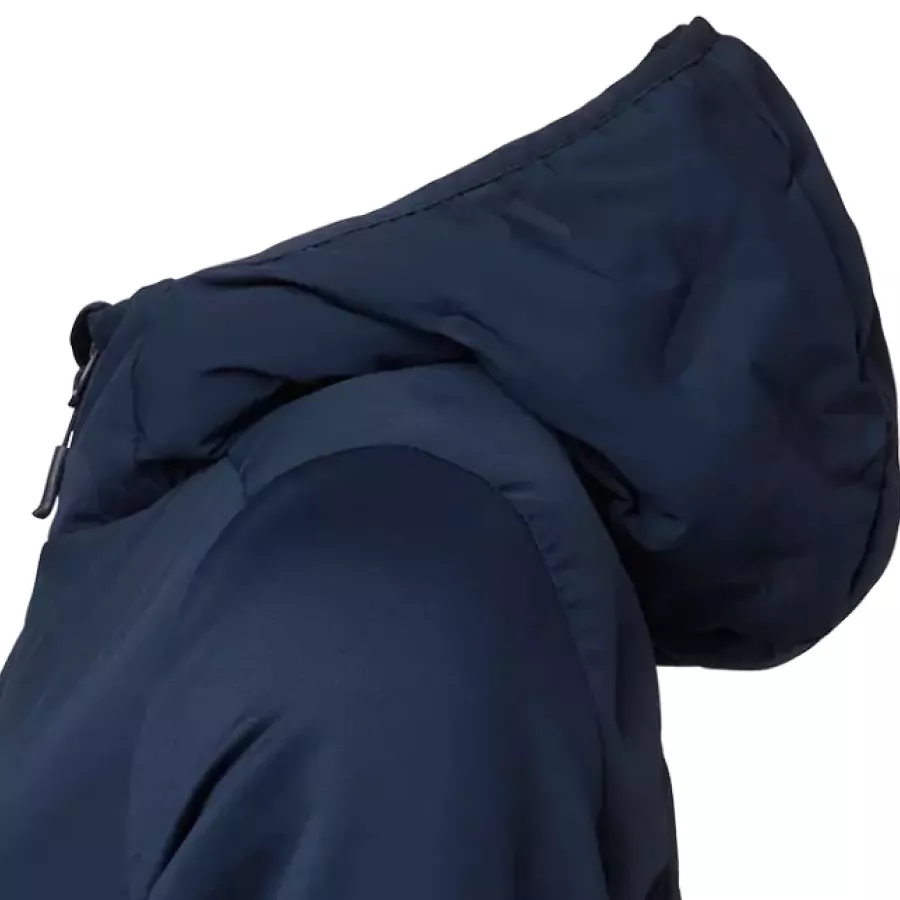 **Feste Kapuze** bietet zuverlässigen Schutz und sorgt bei wechselhaftem Wetter für zusätzlichen Komfort.
