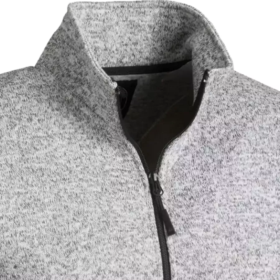**Stand-Up Collar** adds cozy neck warmth while giving the jacket a clean, modern look.