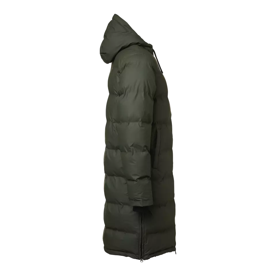 Matterhorn 1001866303, Shanna Lång vadderad kappa med huva, mörk oliv, image 3, gallery thumbnail