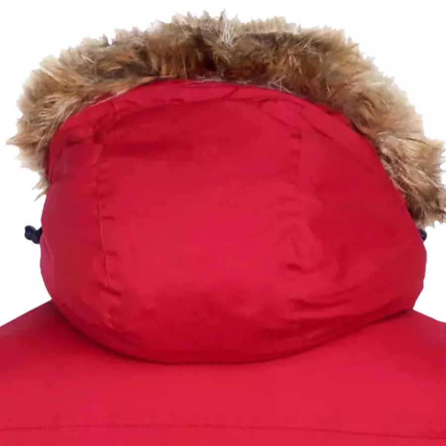 Die **abnehmbare Kapuze** ermöglicht eine sofortige Anpassung an wechselhaftes Wetter, während Sie komfortabel und geschützt bleiben.