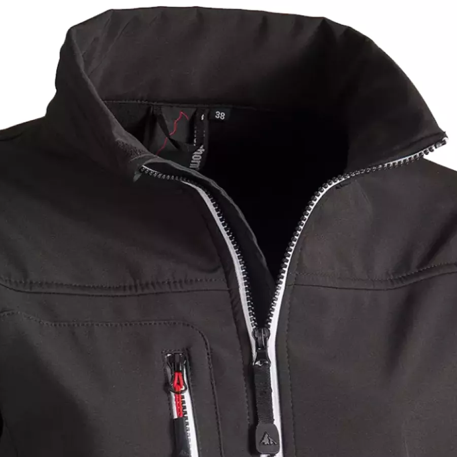 **Stand-Up Collar** offers cozy neck protection while maintaining a clean, modern look.