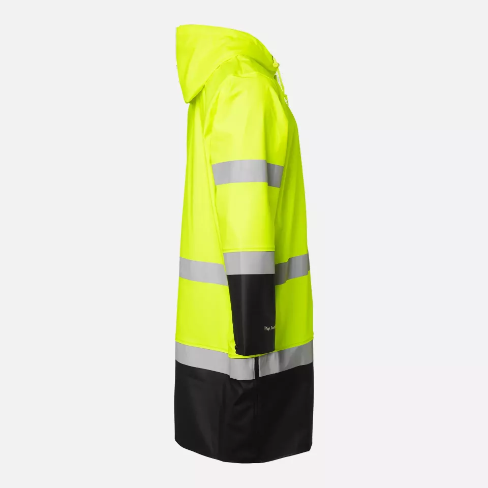Top Swede 1000733982, High-Visibility Rain Coat, Yellow/Black, image 3, gallery thumbnail