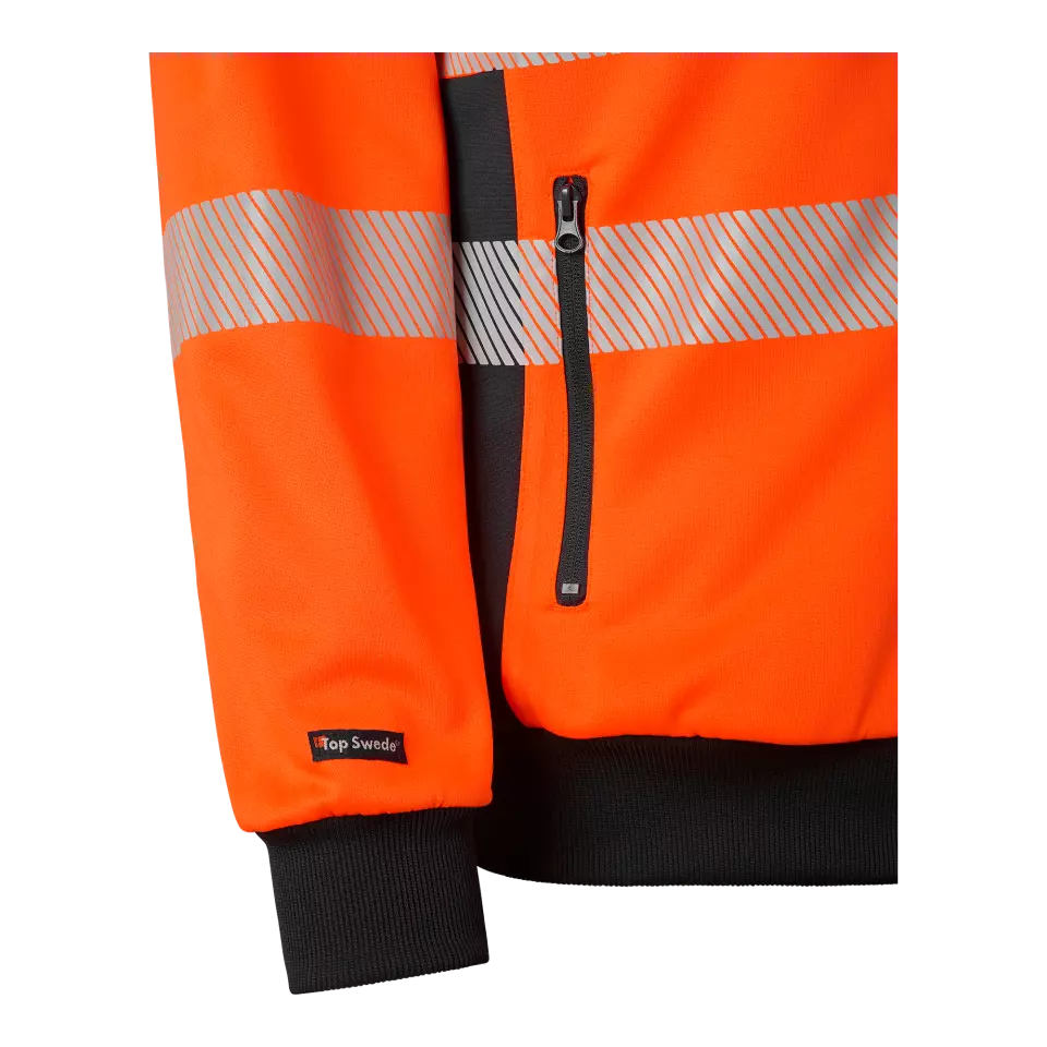 Top Swede 1000712991, Warnschutz-Sweatjacke, Warnorange/Marine, image 5, gallery thumbnail