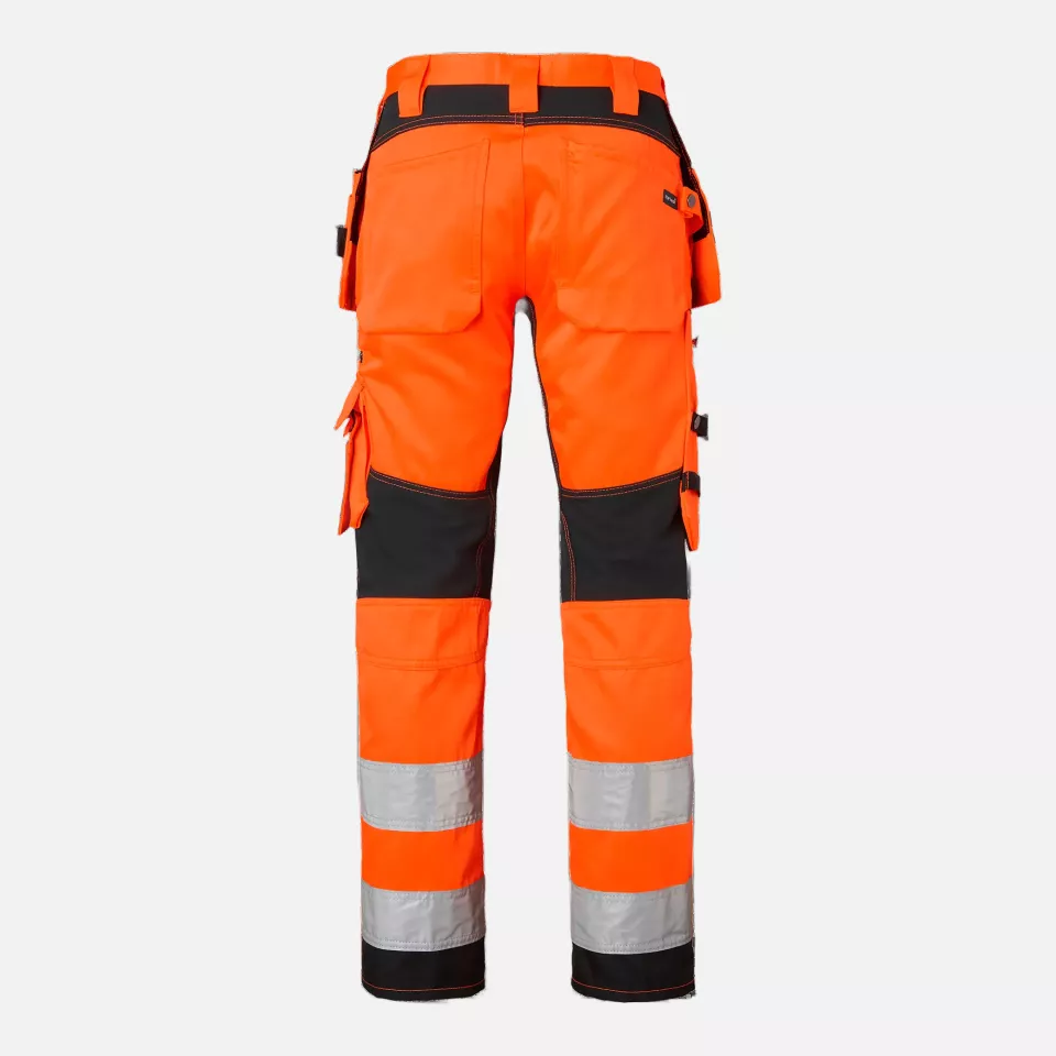 Top Swede 1000838990, Craftsmen Trousers High-Visibility, High Vis Orange/Black, image 2, gallery thumbnail