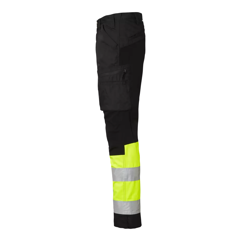 Top Swede 1000828914, Service Trousers High-Visibility, Black/High Vis Yellow, image 4, gallery thumbnail