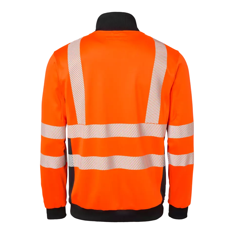 Top Swede 1000712991, Warnschutz-Sweatjacke, Warnorange/Marine, image 2, gallery thumbnail