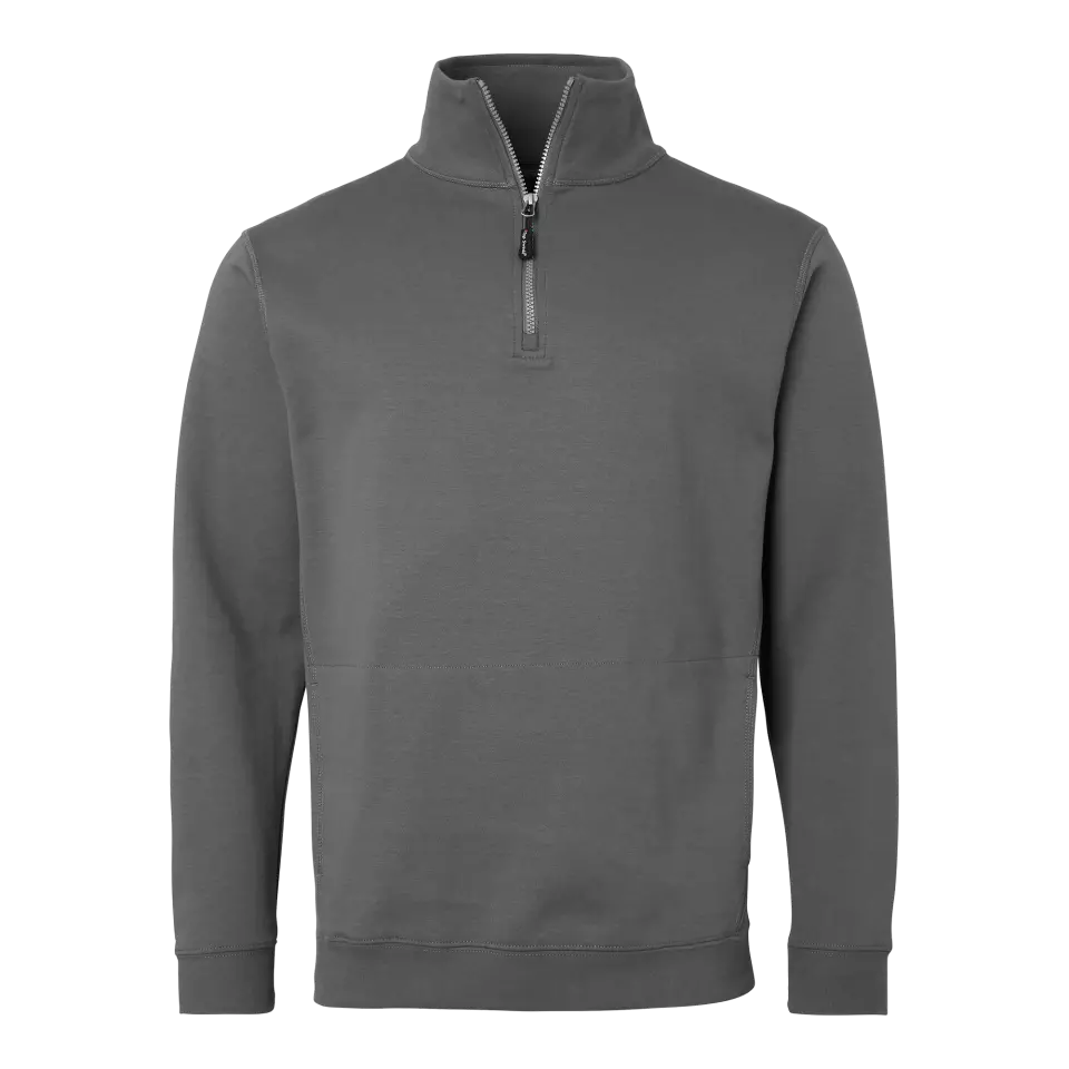 Top Swede 1000641021, Sweatshirt mit kurzem Reißverschluss, Dunkelgrau