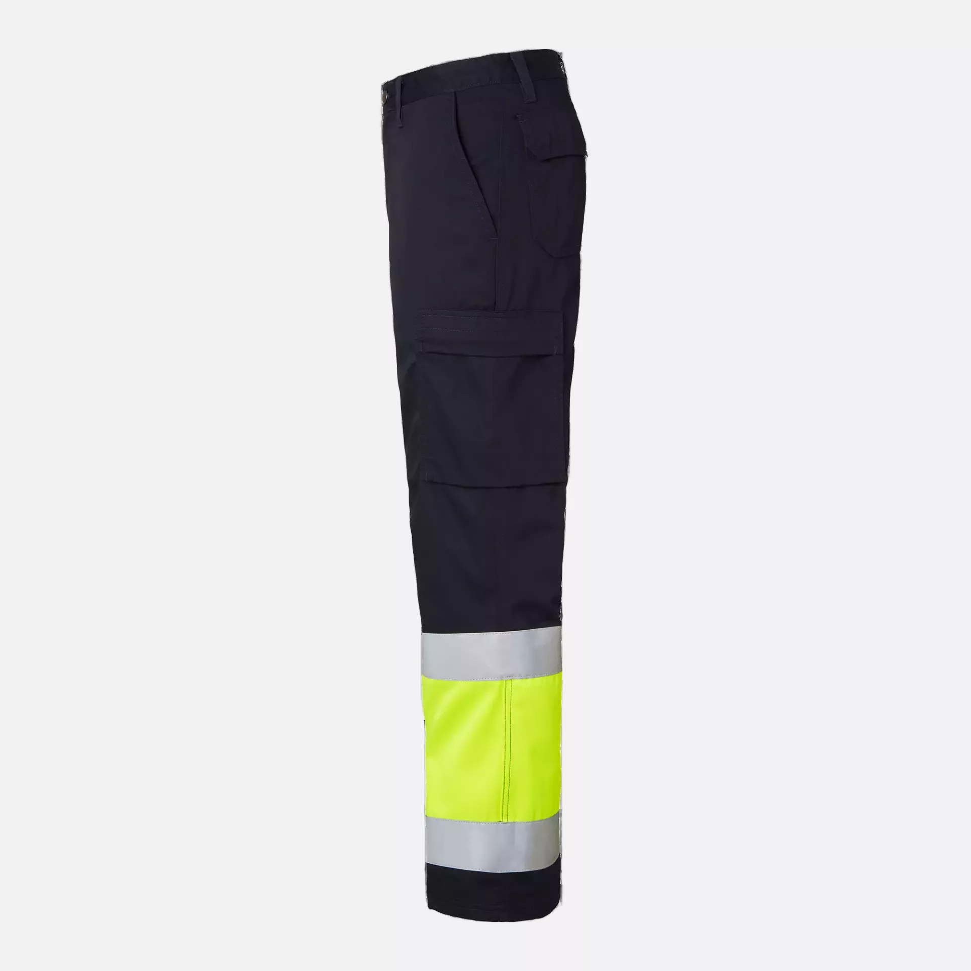 Top Swede 1000824960, Warnschutz-Arbeitshose, Marine/Leuchtgelb, image 4