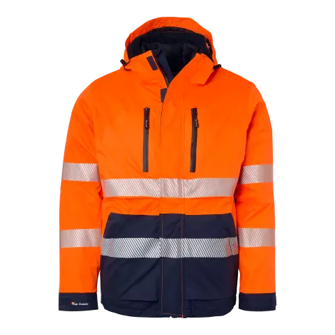 Top Swede Jacket Fluorescent, Orange/Navy