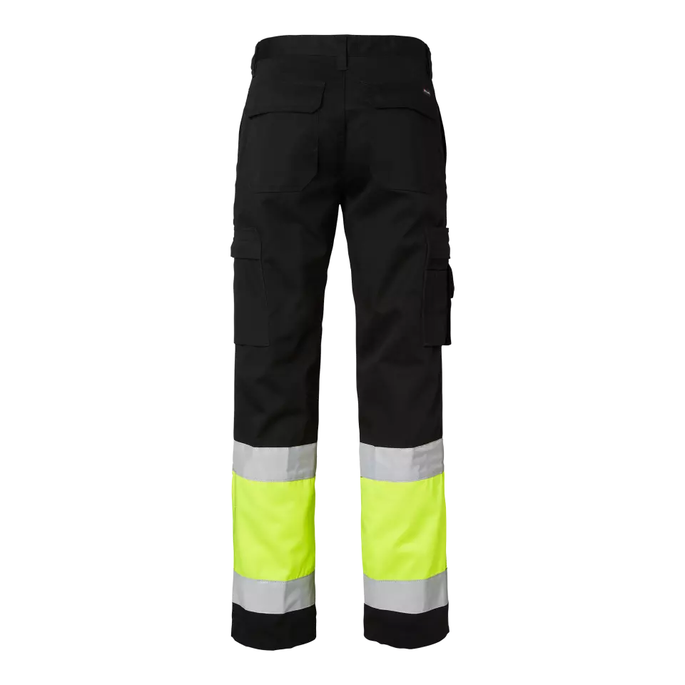 Top Swede 1000824914, Trousers High-Visibility, Black/High Vis Yellow, image 2, gallery thumbnail