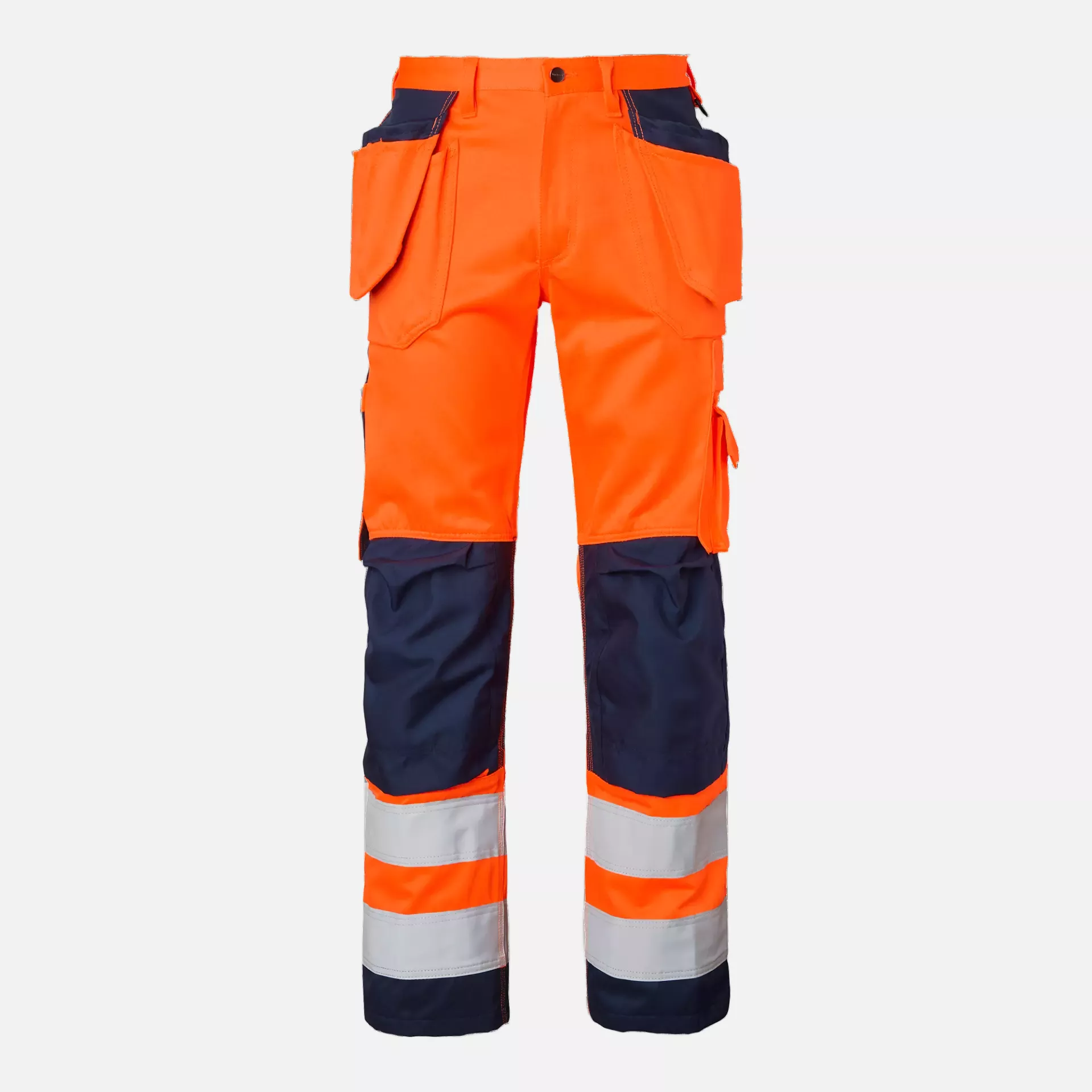 Top Swede 1000852991, Craftsmen Work Pants High-Visibility, High Vis Orange/Navy, image 1