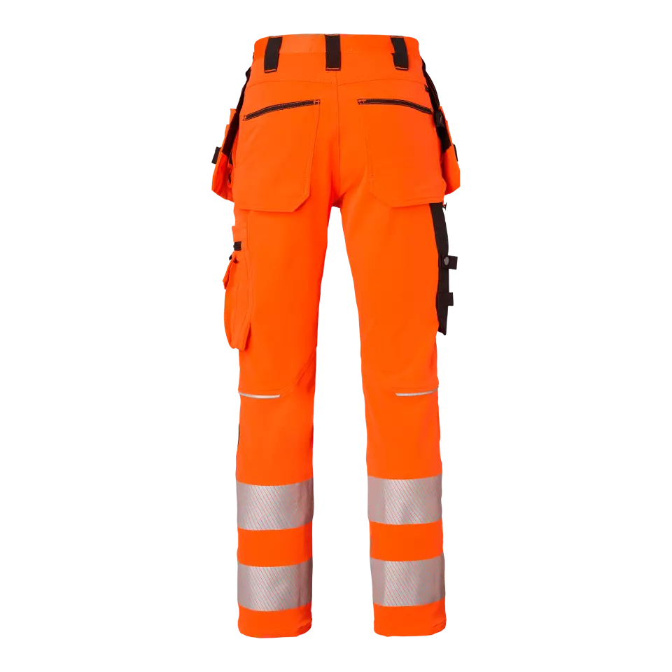 Top Swede 1000883990, Warnschutz-Handwerkerhose, Warnorange/Schwarz, image 2, gallery thumbnail