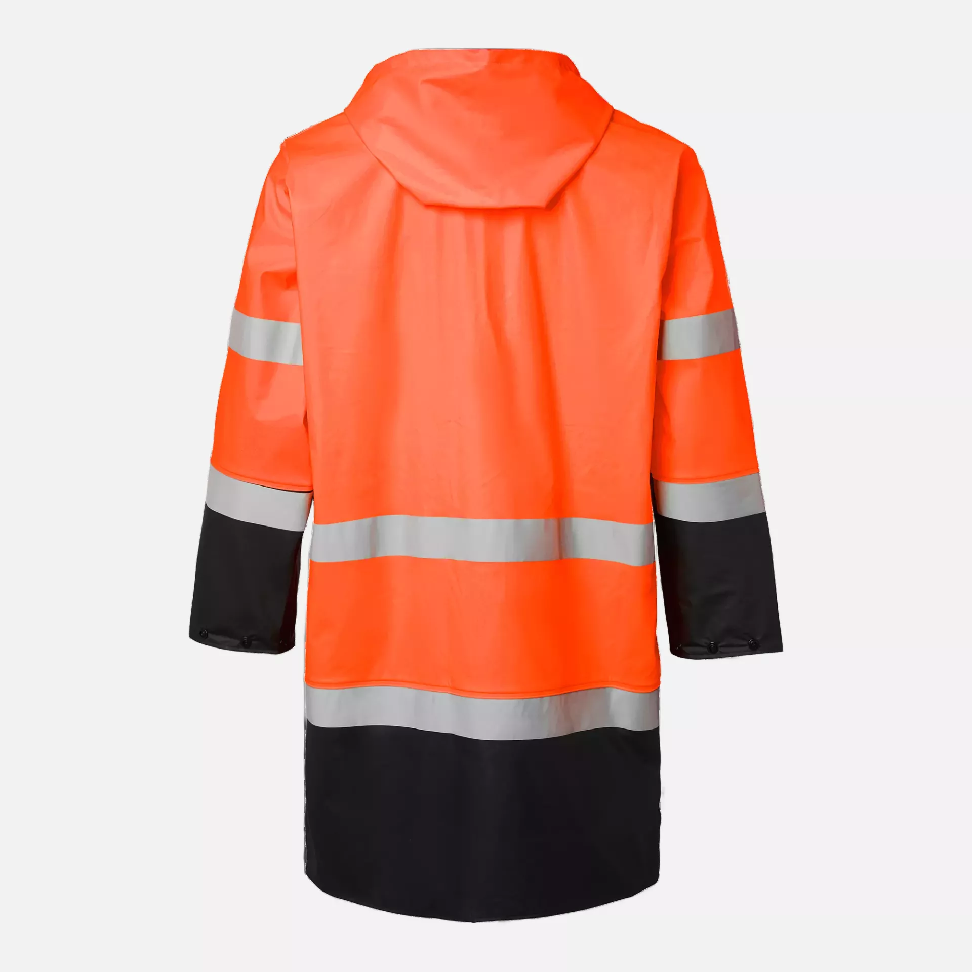 Top Swede 1000733990, High-Visibility Rain Coat, Orange/Black, image 2