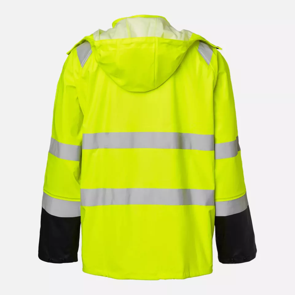 Top Swede 1000732982, High-Visibility Rain Jacket, High Vis Yellow/Black, image 2, gallery thumbnail