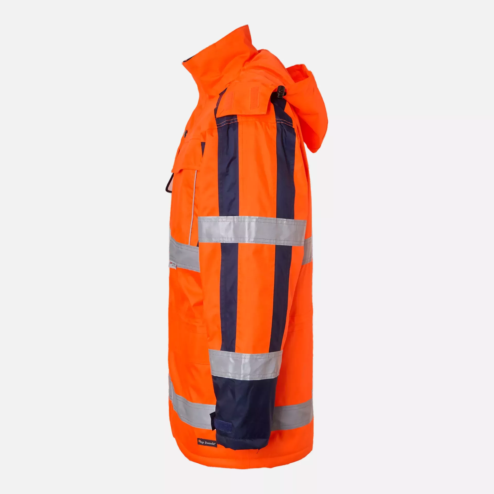 Top Swede 1000978991, Parka, High Vis Orange/Navy, image 4