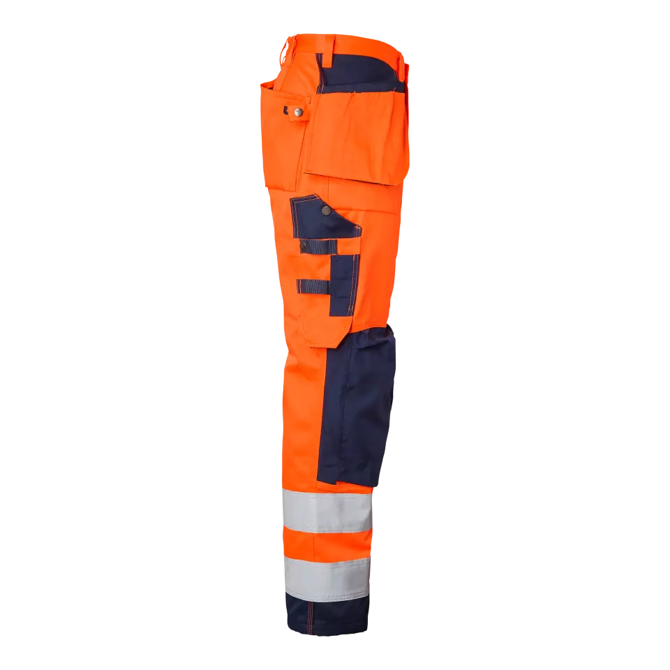 Top Swede 1000852991, Handwerker-Warnschutzhose, High Vis Orange/Marine, image 3, gallery thumbnail
