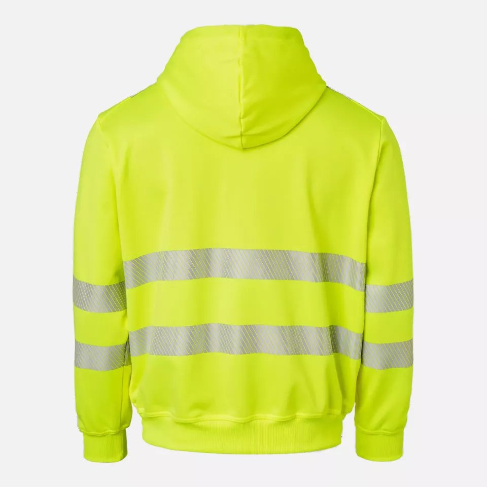 Top Swede 1000863712, High-Visibility Sweat Jacket, Yellow, image 2, gallery thumbnail