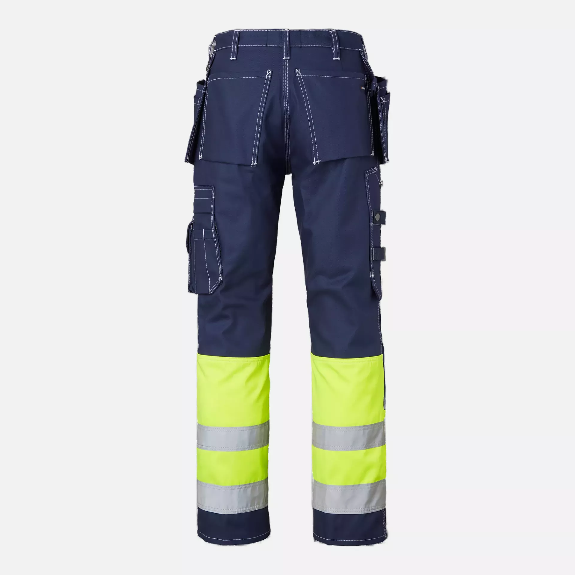 Top Swede 1000857960, Craftsmen Trousers High-Visibility, Navy/High Vis Yellow, image 2