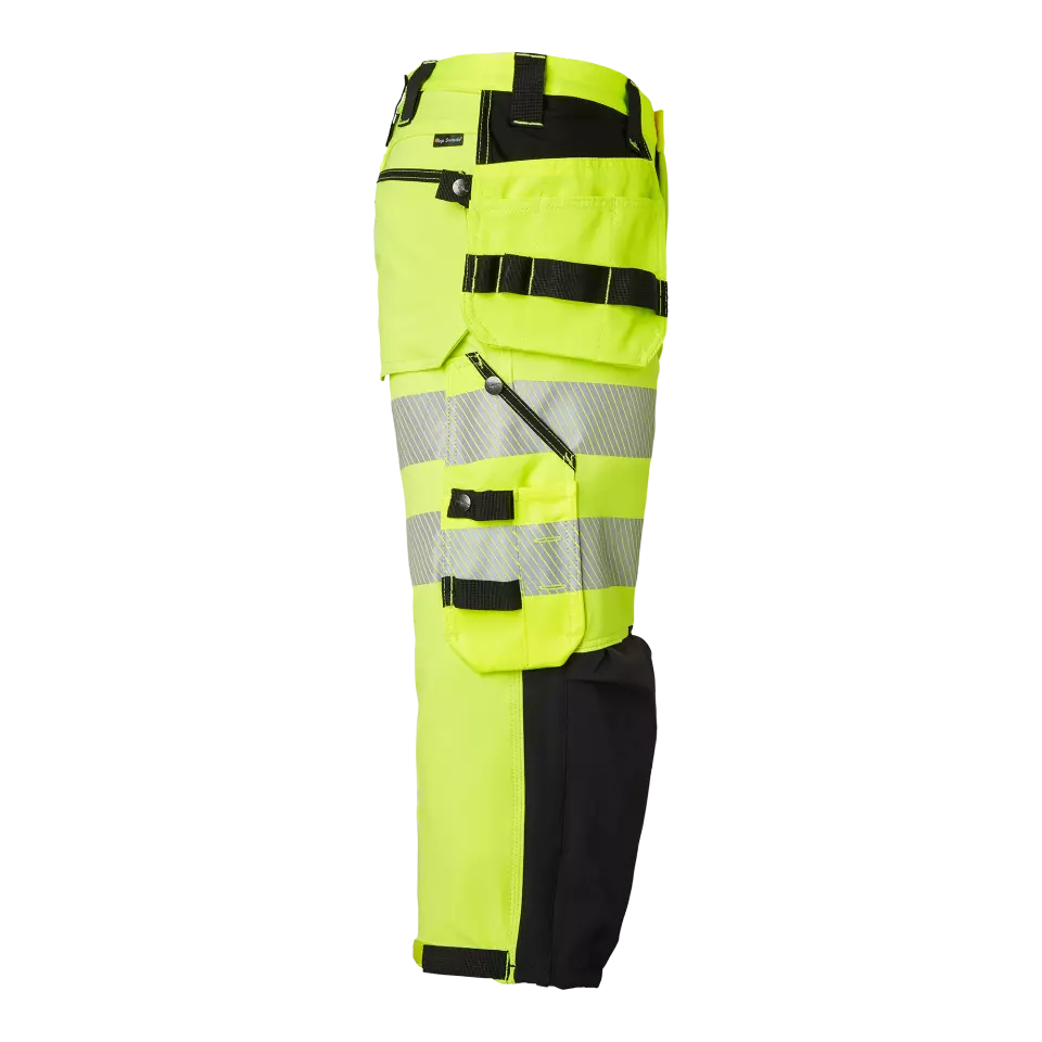 Top Swede 1000884982, Craftsmen 3/4 Trousers High-Visibility, High Vis Yellow/Black, image 3, gallery thumbnail