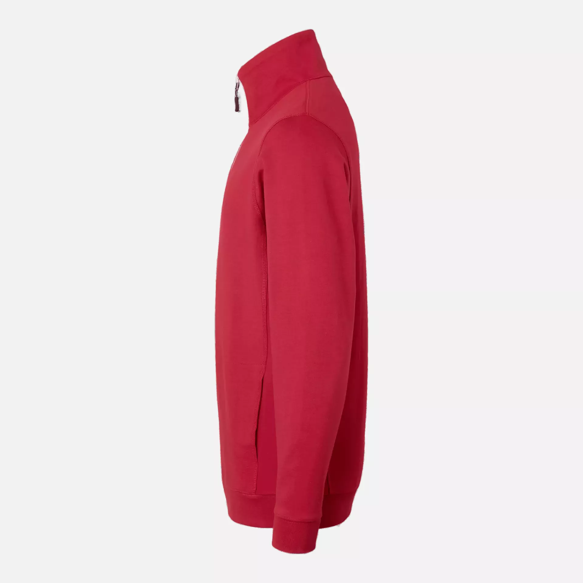 Top Swede 1000641607, Quarter-zip Sweatshirt, Red, image 4