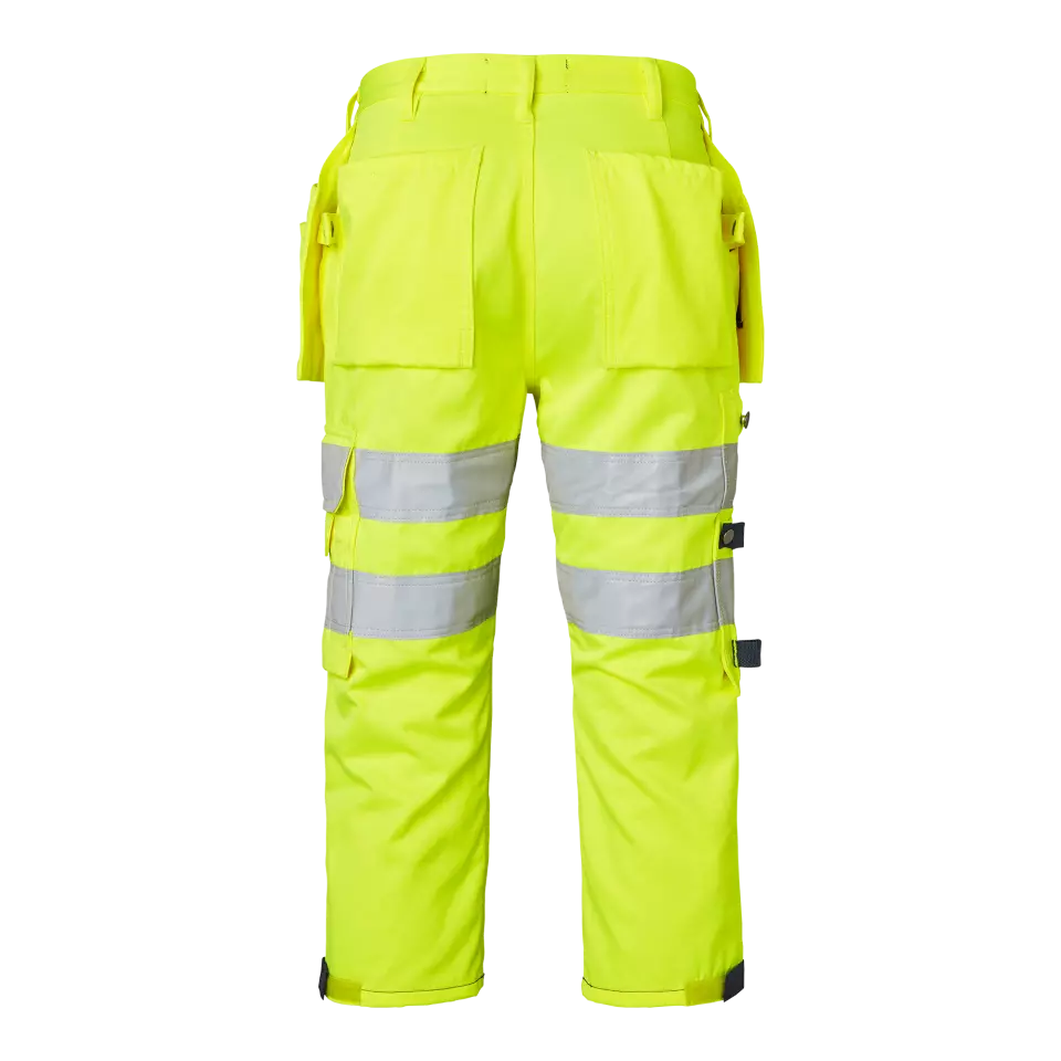 Top Swede 1000826983, Craftsmen 3/4 Trousers High-Visibility, High Vis Yellow/Navy, image 2, gallery thumbnail