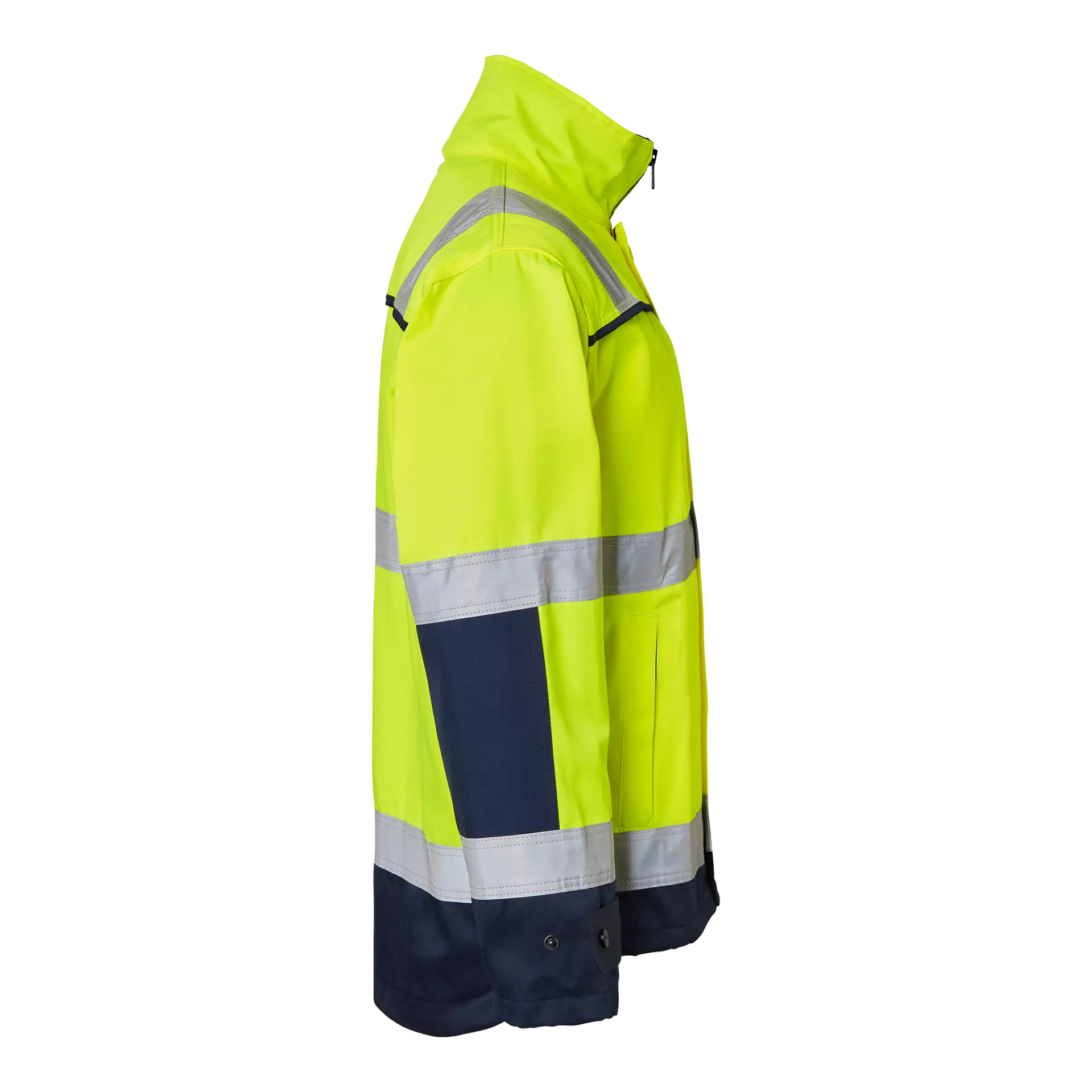 Top Swede 1000911983, High-Visibility Jacket, Yellow/Navy, image 3