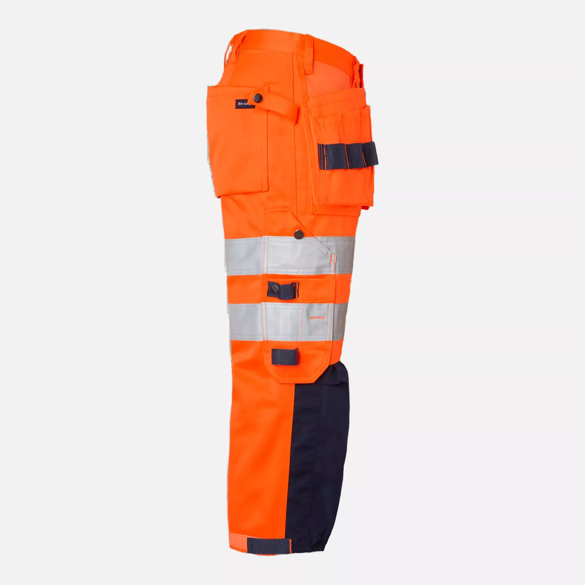 Top Swede 1000826991, Craftsmen 3/4 Trousers High-Visibility, High Vis Orange/Navy, image 3