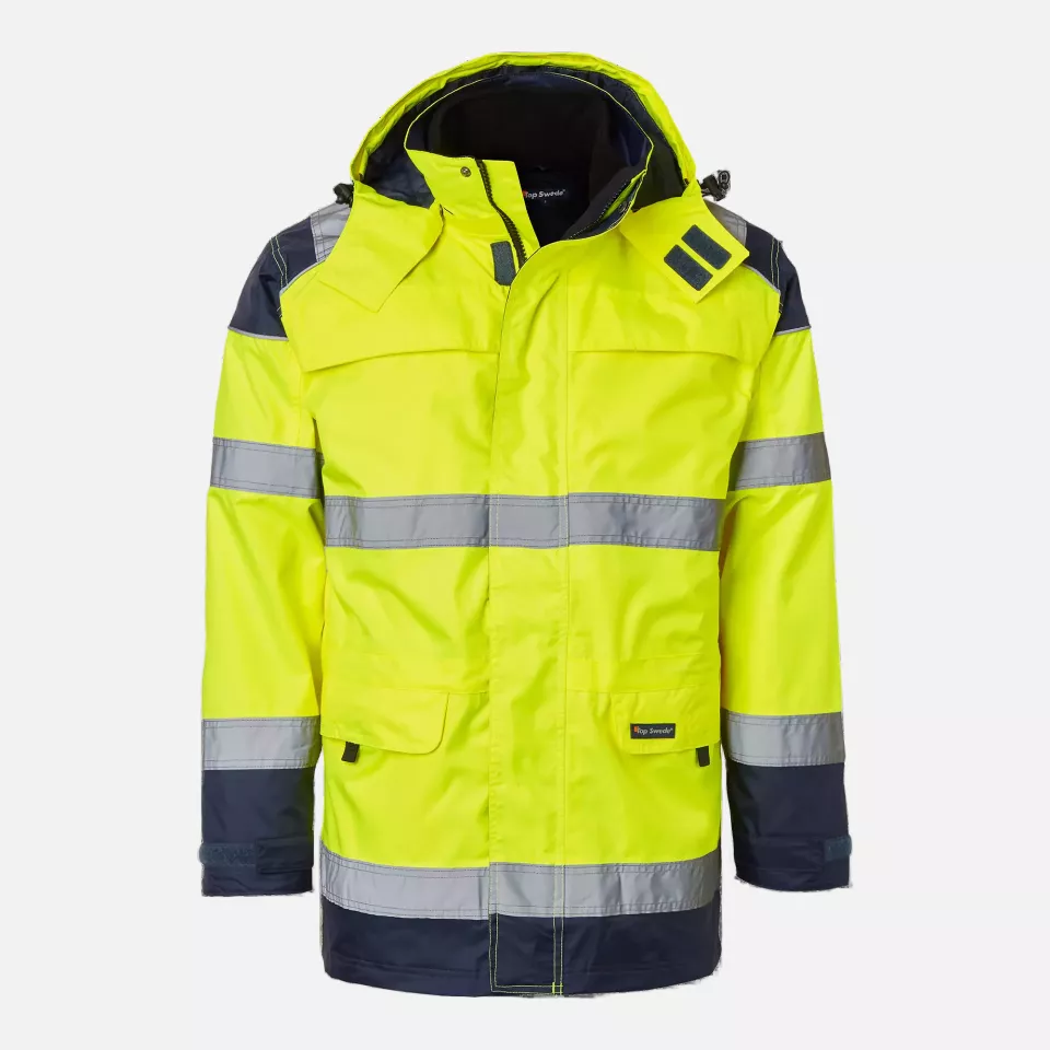 Top Swede 1000690983, Parka, High Vis Yellow/Navy, image 1, gallery thumbnail