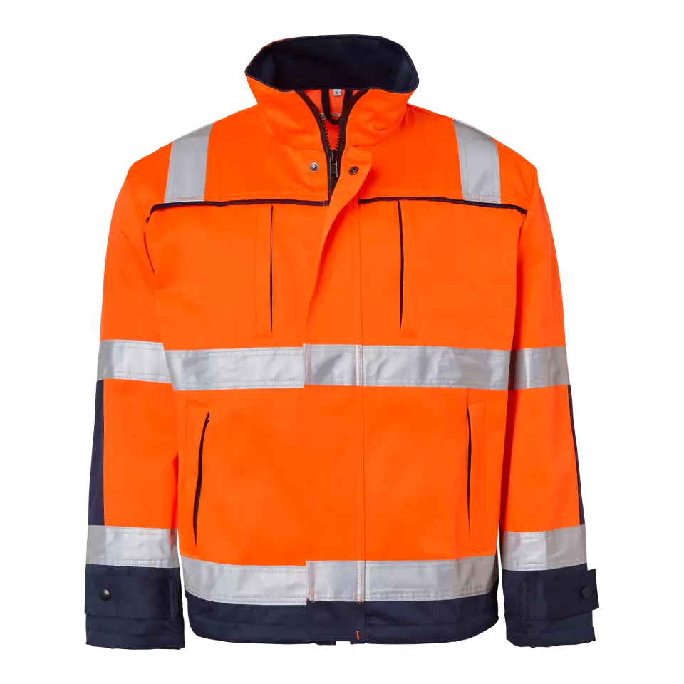 Top Swede 1000911991, High-Visibility Jacket, Orange/Navy