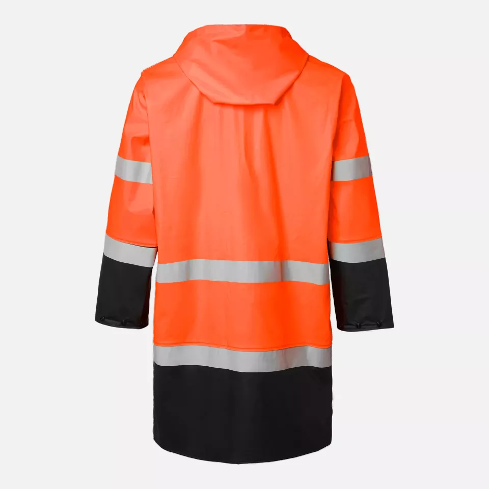 Top Swede 1000733990, High-Visibility Rain Coat, Orange/Black, image 2, gallery thumbnail