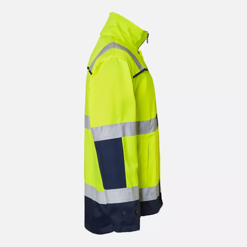 Top Swede 1000911983, High-Visibility Jacket, Yellow/Navy, image 3, gallery thumbnail