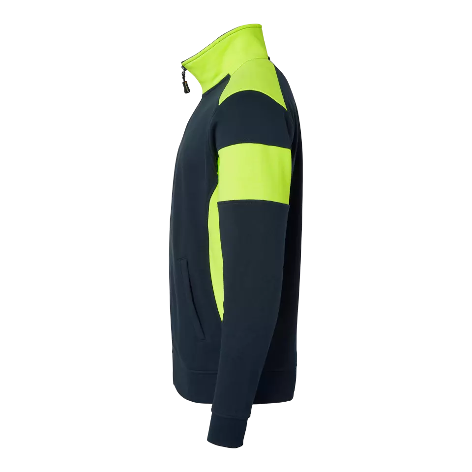 Top Swede 1000667960, Sweat Jacket, Navy/Yellow, image 4, gallery thumbnail