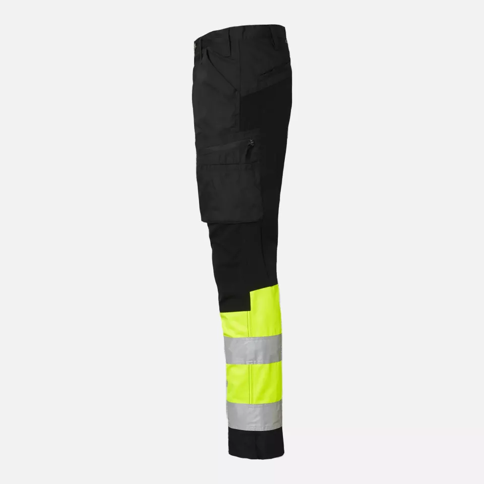 Top Swede 1000828914, Service Trousers High-Visibility, Black/High Vis Yellow, image 4, gallery thumbnail