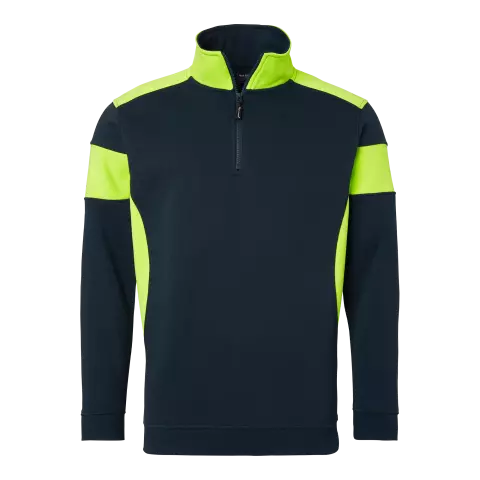 Top Swede Sweat Jacket, Navy/Yellow