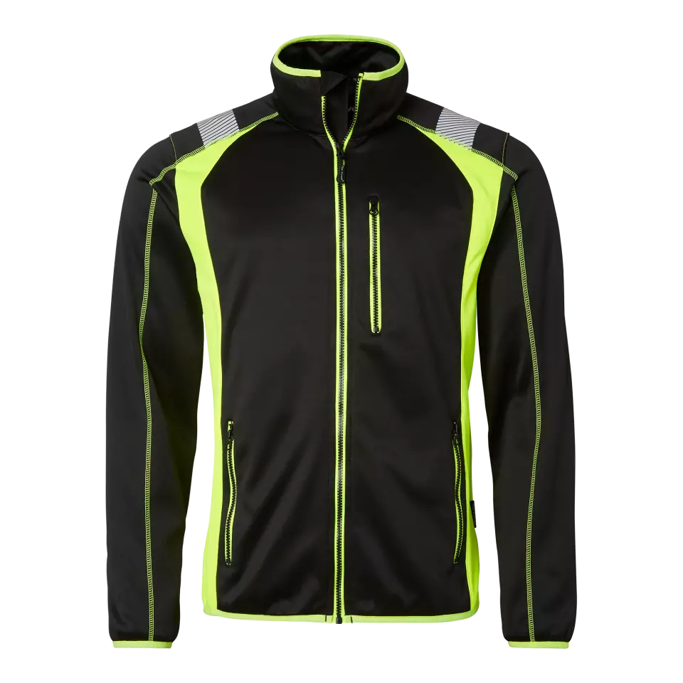 Top Swede 1000869914, Sweatjacke, Schwarz/Leuchtgelb, image 1, gallery thumbnail