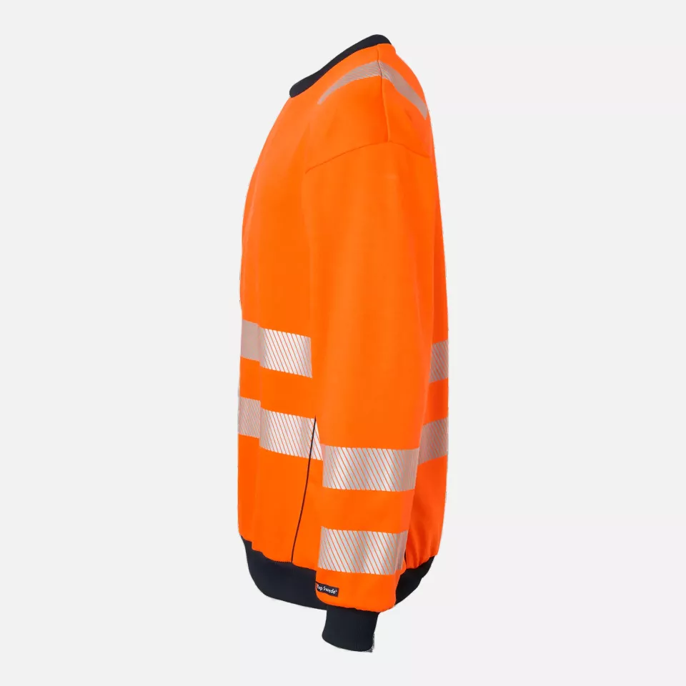Top Swede 1000740811, High-Visibility Sweatshirt, High Vis Orange/Black, image 4, gallery thumbnail