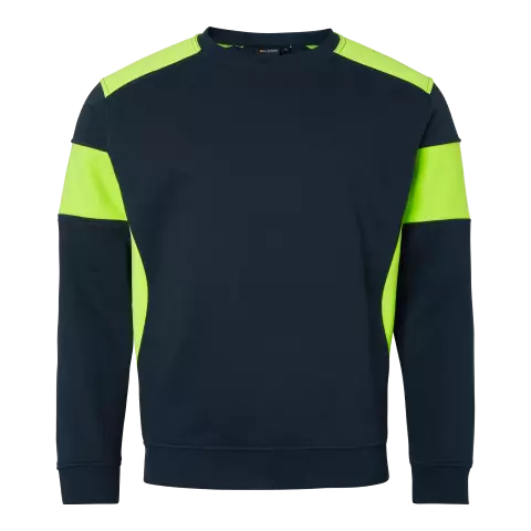 Top Swede Sweatshirt, Navy/High Vis Yellow