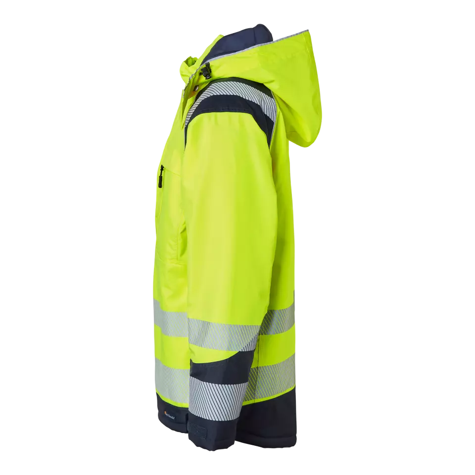 Top Swede 1000684983, High-Visibility Jacket, Yellow/Navy, image 4, gallery thumbnail
