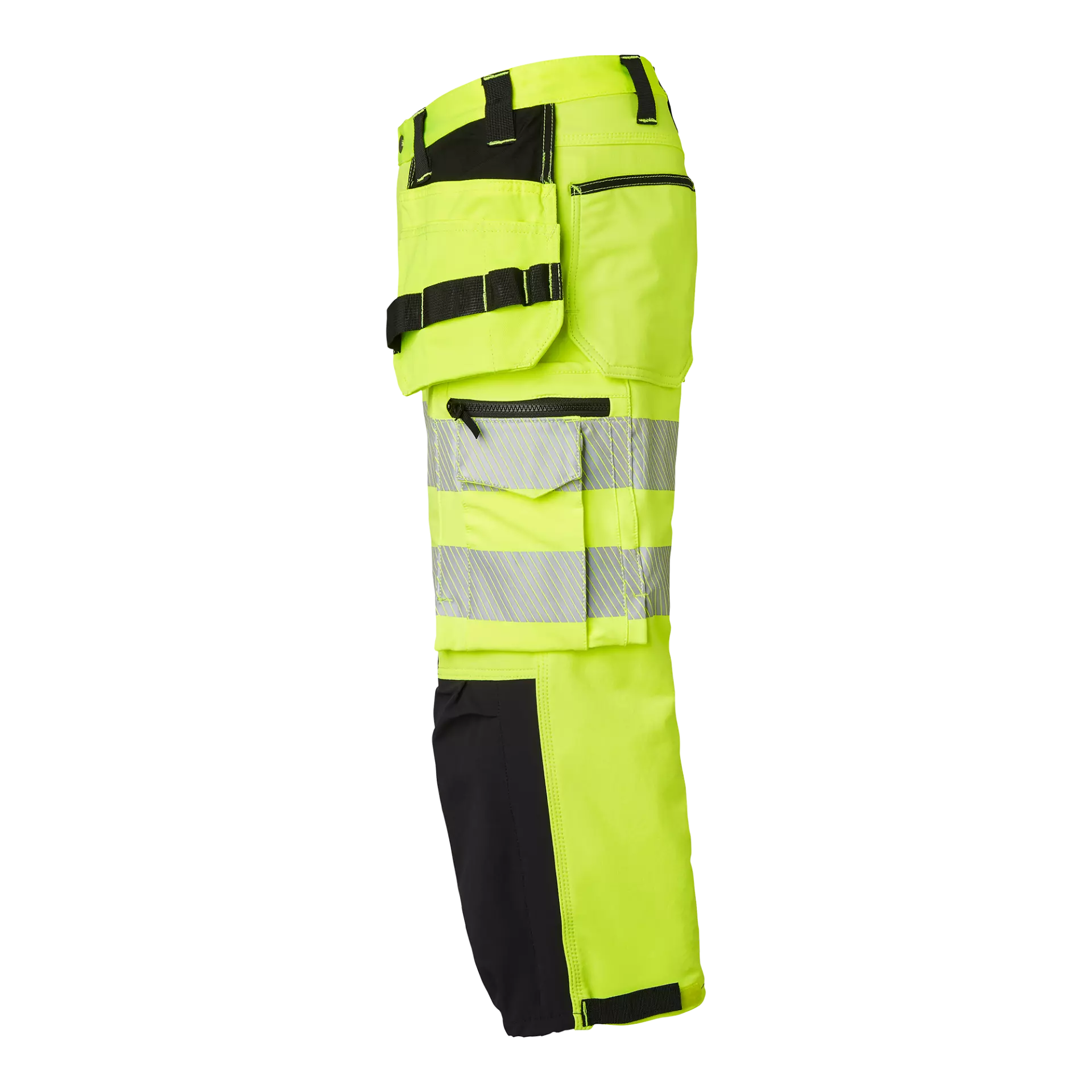 Top Swede 1000884982, Craftsmen 3/4 Trousers High-Visibility, High Vis Yellow/Black, image 4