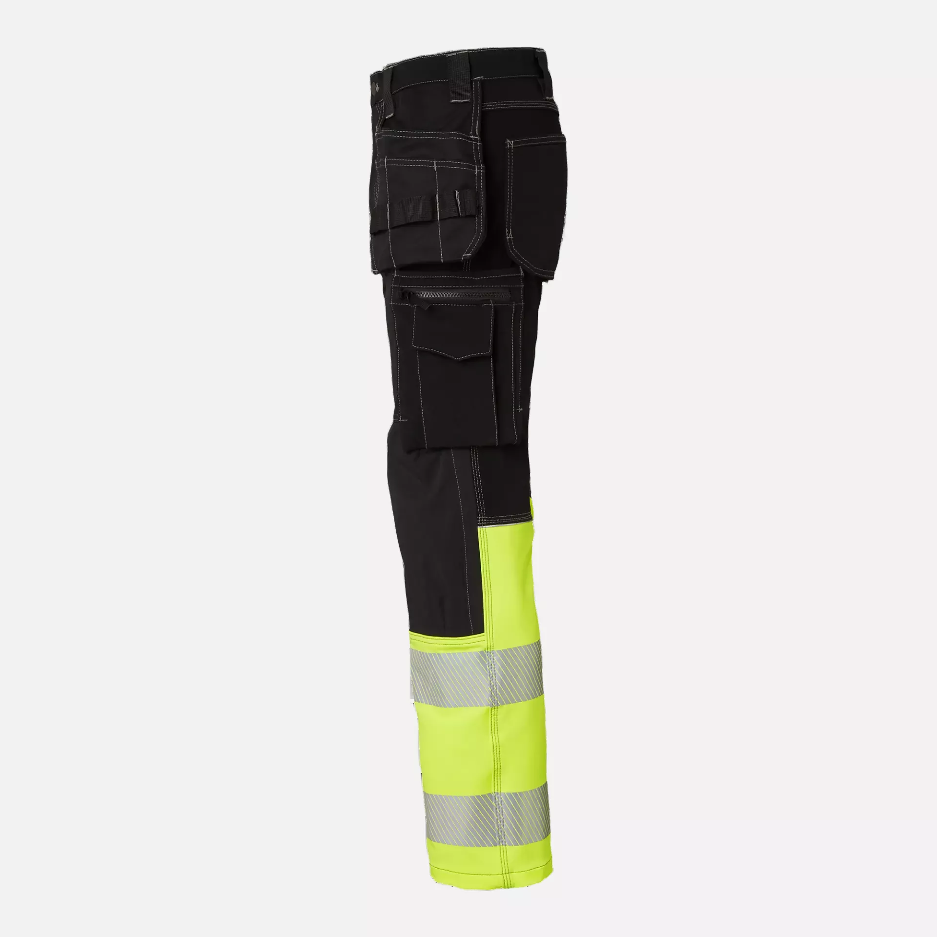 Top Swede 1000882914, Craftsmen Trousers High-Visibility, Black/High Vis Yellow, image 4