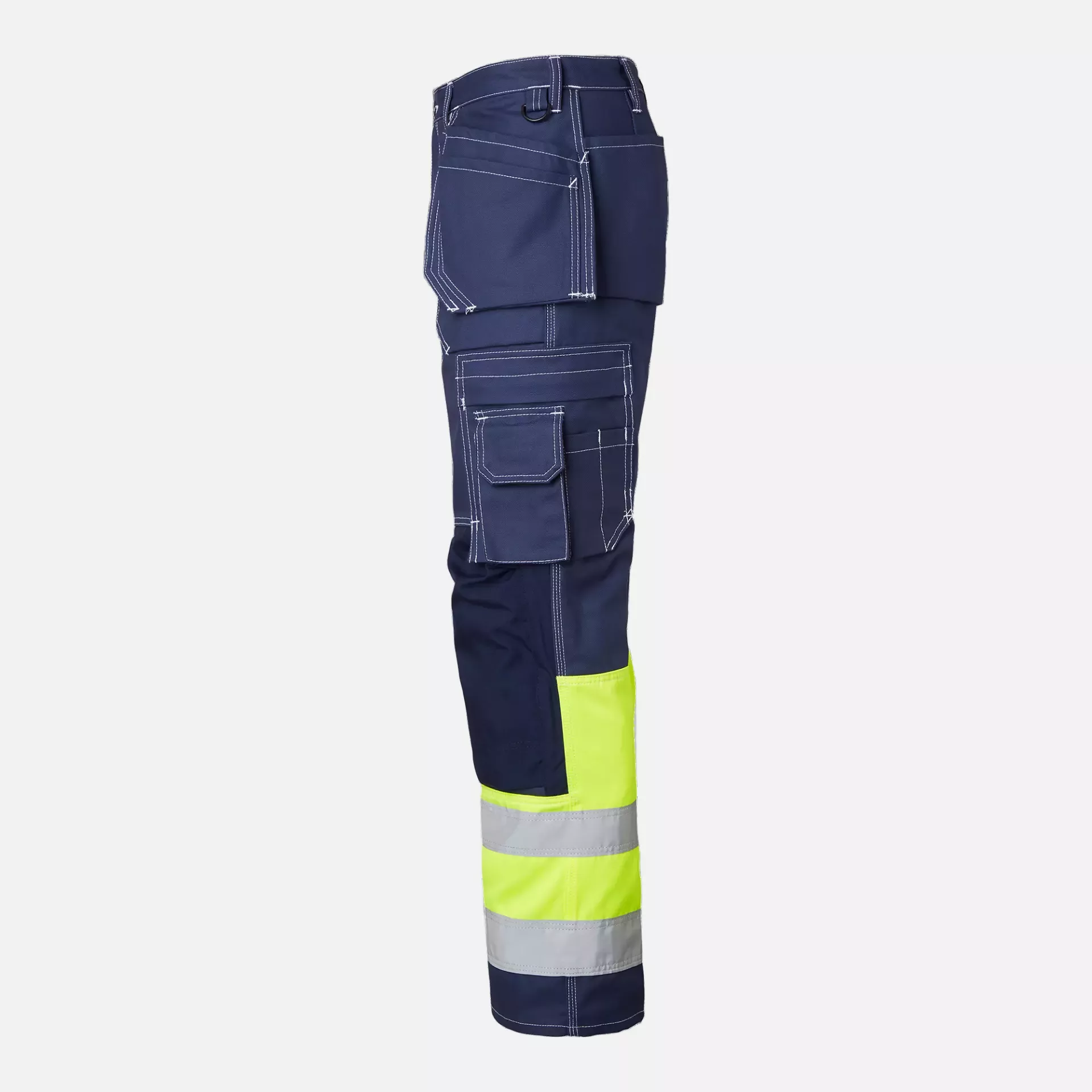 Top Swede 1000857960, Craftsmen Trousers High-Visibility, Navy/High Vis Yellow, image 4